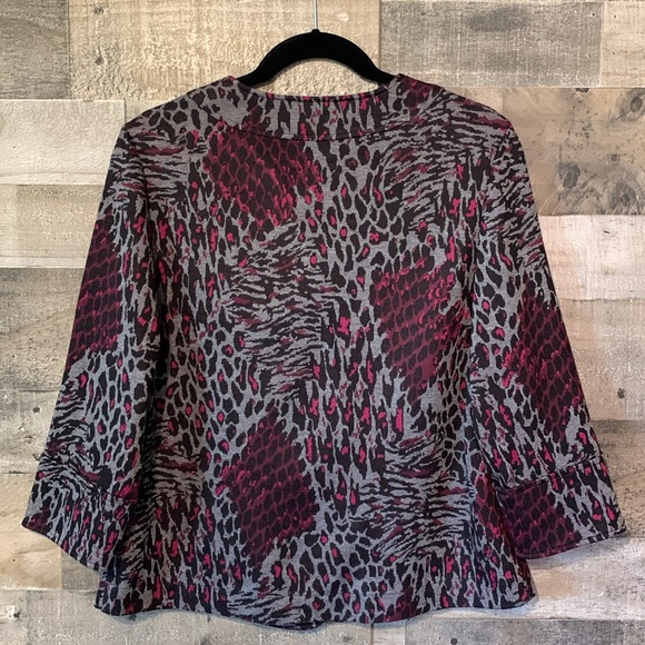 Studio Works Button Front Leopard Print Jacket - Picture 15 of 16